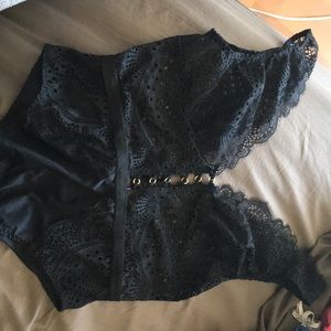 La Senza brand black lace bodysuit